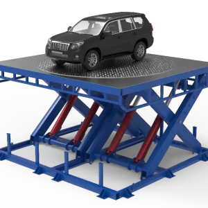 Car Turntable with Scissor Lift