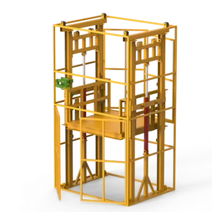 Heavy Duty Dual Guide Rail Cargo Elevator